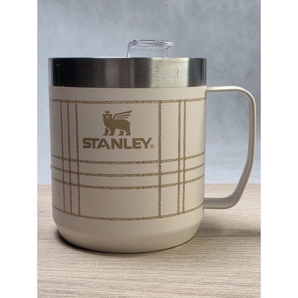 Stanley The Everyday Camp Mug 12 oz CREAM Vacuum Insulated Stainless Steel New